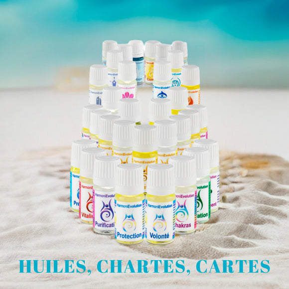 Ensemble Complet huiles, chartes et cartes